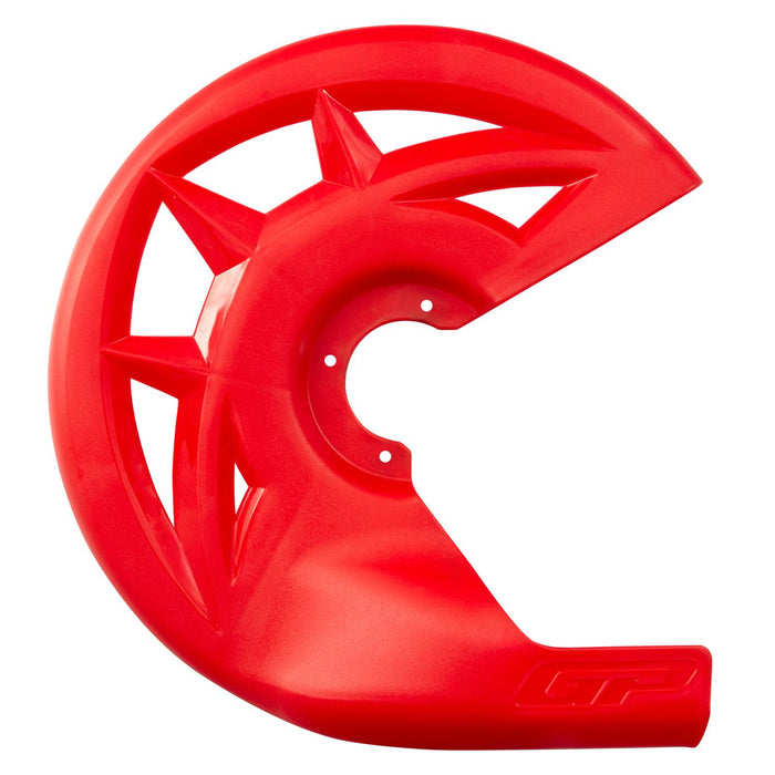GP Kompozit Plastic Front Disc Guard Red Compatible For Husqvarna TE 250 / TE 300 2014-2023