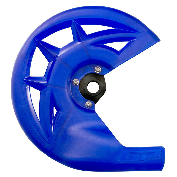 GP Kompozit Plastic Front Disc Guard Set Blue Compatible For Husqvarna TE 250 / TE 300 2014-2023