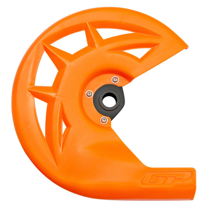 GP Kompozit Plastic Front Disc Guard Set Orange Compatible For Husqvarna TE 250 / TE 300 2014-2023