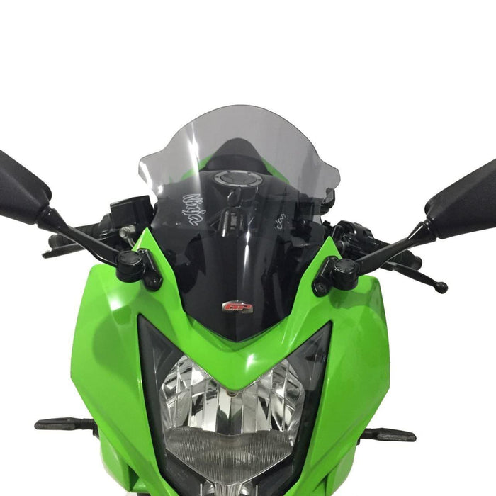 GP Kompozit Windshield Windscreen Black Compatible For Kawasaki Ninja 250SL 2015-2016