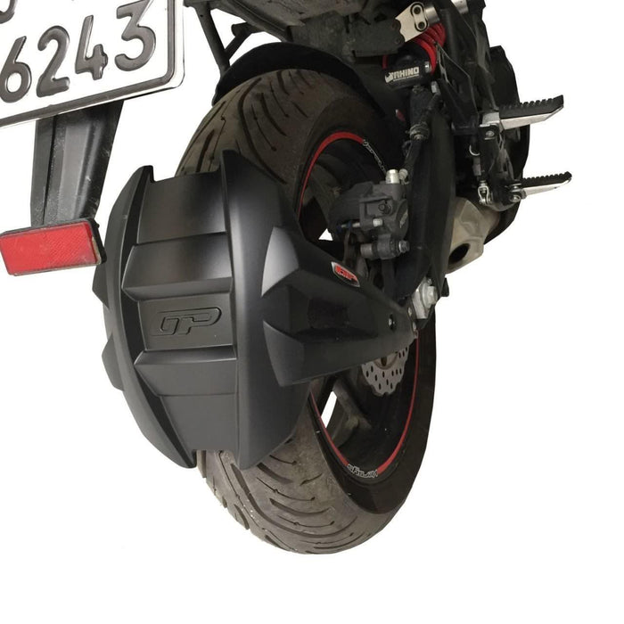 GP Kompozit Pare-boue arrière noir compatible pour Kawasaki Versys 650 2009-2023 