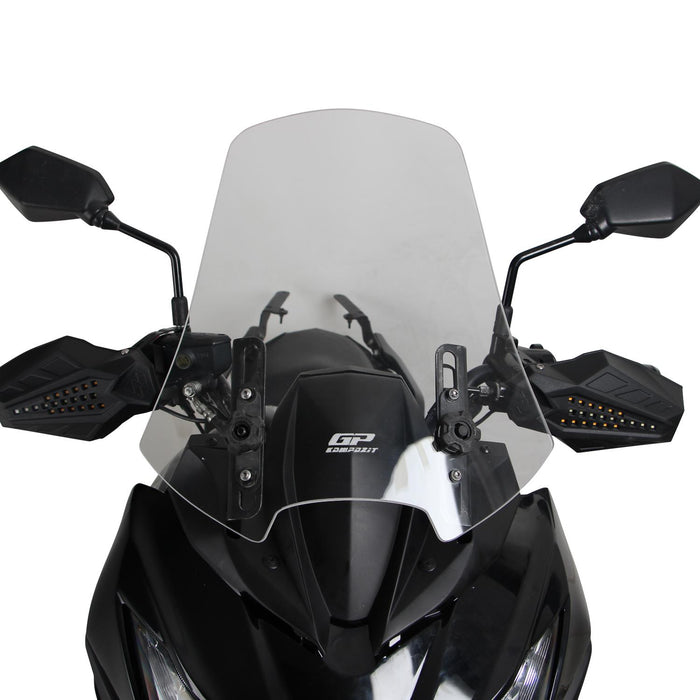 GP Kompozit Windshield Windscreen Smoked Compatible For Kawasaki Versys 650 2015-2018