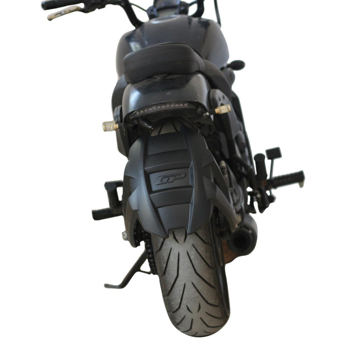 GP Kompozit Pare-boue arrière noir compatible pour Kawasaki Vulcan S 2015-2020 