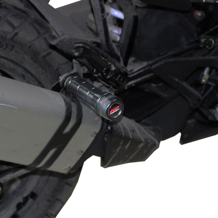 GP Kompozit Exhaust Crash Frame Slider Black Compatible For KTM 250 Adventure / 390 Adventure 2020-2024