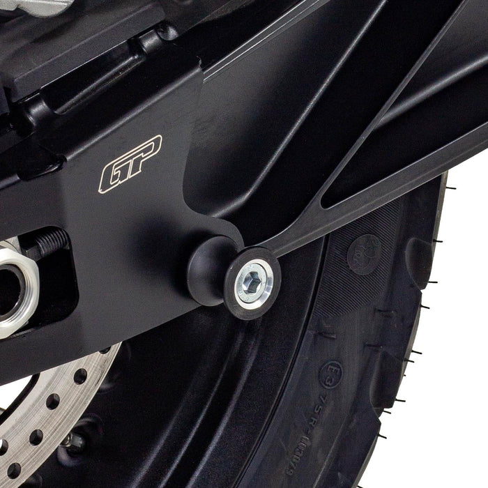 GP Kompozit Paddock Lift Stand Swingarm Spools Black Compatible For KTM 790 Adventure / R / 890 Adventure / R 2021-2024