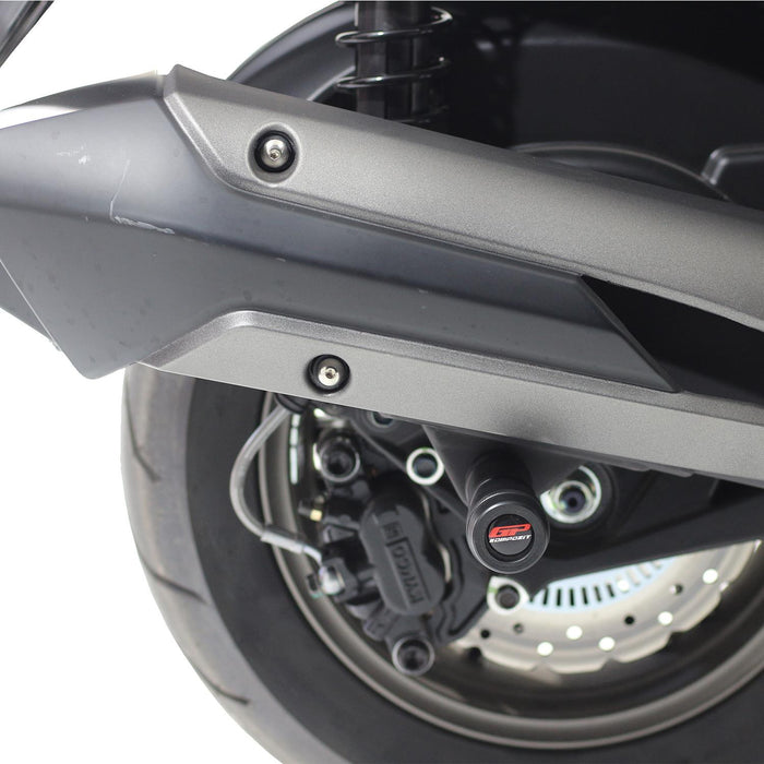 GP Kompozit Exhaust Crash Frame Slider Black Compatible For Kymco X-Town 250i 2020