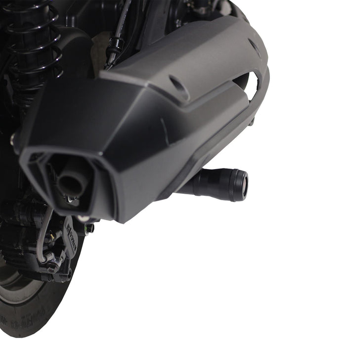 GP Kompozit Exhaust Crash Frame Slider Black Compatible For Kymco X-Town 250i 2020