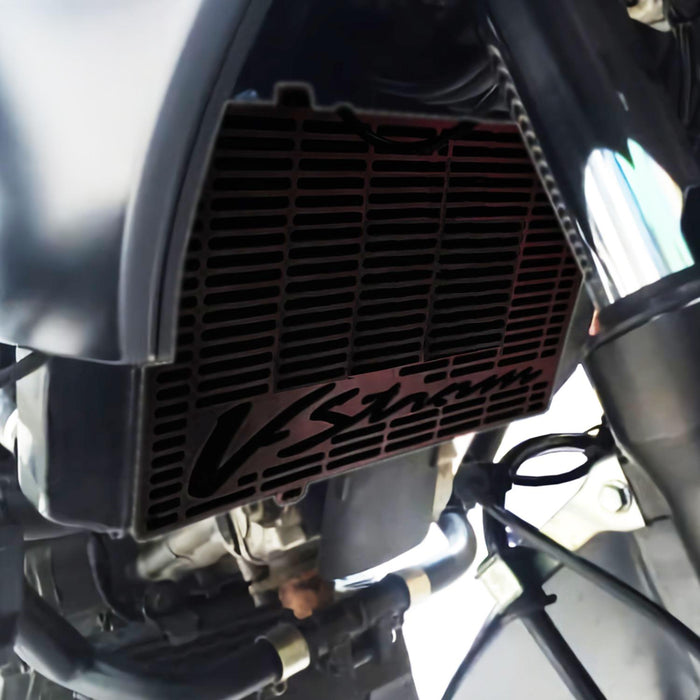 GP Kompozit Radiator Guard Black Compatible For Suzuki V-Strom DL 650 2004-2016