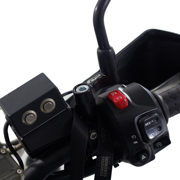 GP Kompozit Mirror Riser Extenders Black Compatible For Triumph Tiger 800 2015-2017