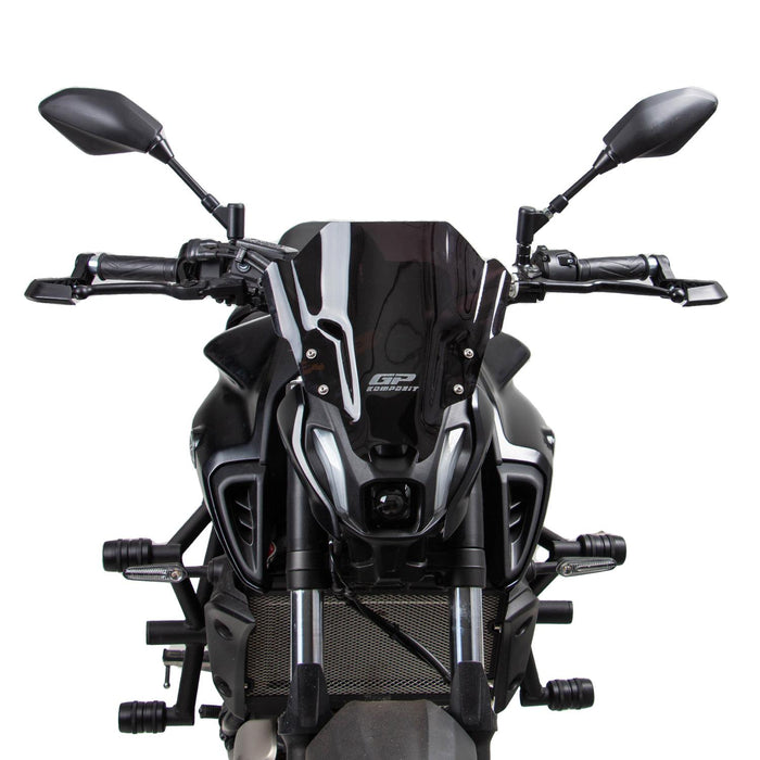 GP Kompozit Handguard Brush Bar Black Compatible For Yamaha MT-07 2014-2021