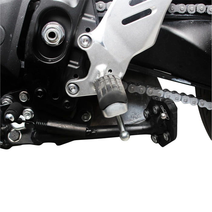 GP Kompozit Caballete Lateral Expansión Negro Compatible para Yamaha MT-09 / MT-09 Tracer / MT-09 Tracer GT 2021-2023 