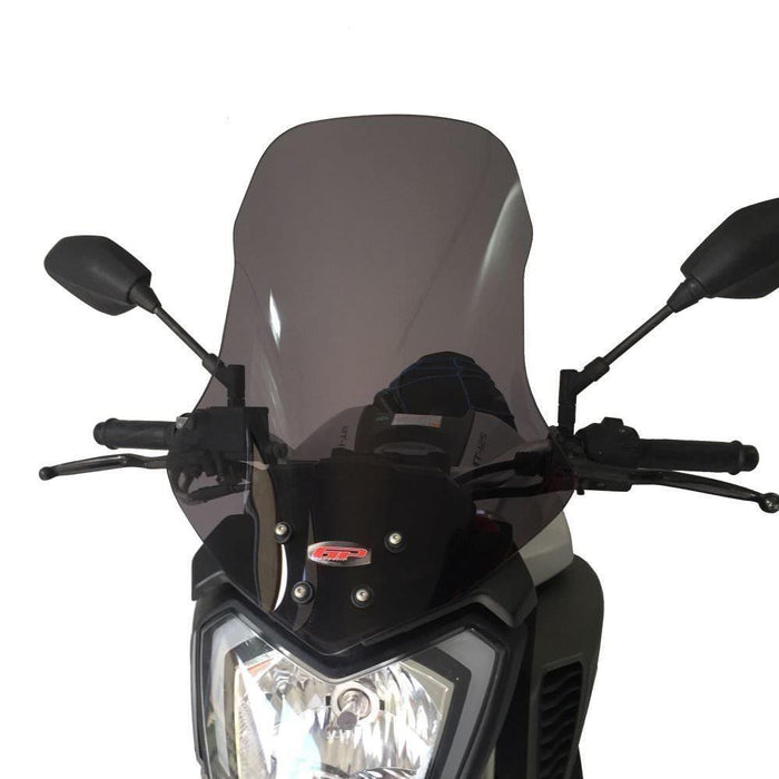 GP Kompozit Windshield Windscreen Smoked Compatible For Yamaha MT-125 2014-2018
