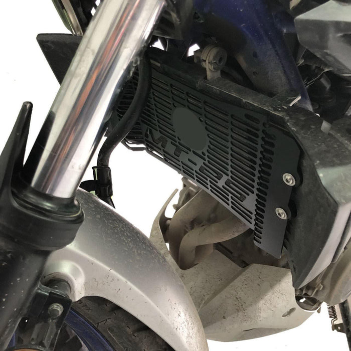 GP Kompozit Radiator Guard Black Compatible For Yamaha MT-25 / MT-03 2015-2019