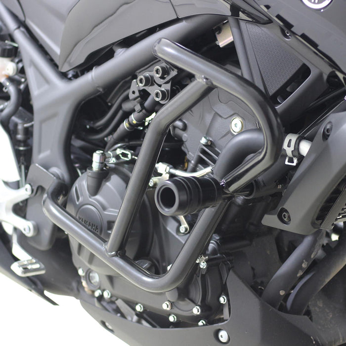 GP Kompozit Engine Guard Crash Bar Protection Black Compatible For Yamaha MT-25 / MT-03 2015-2024
