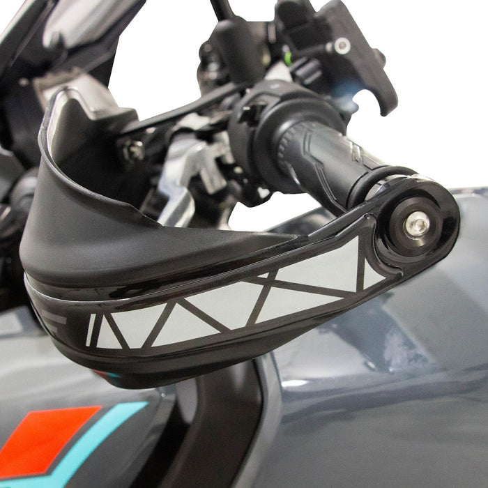 GP Kompozit Protège-mains en plastique noir compatible pour Yamaha MT-25 / MT-03 2015-2023 
