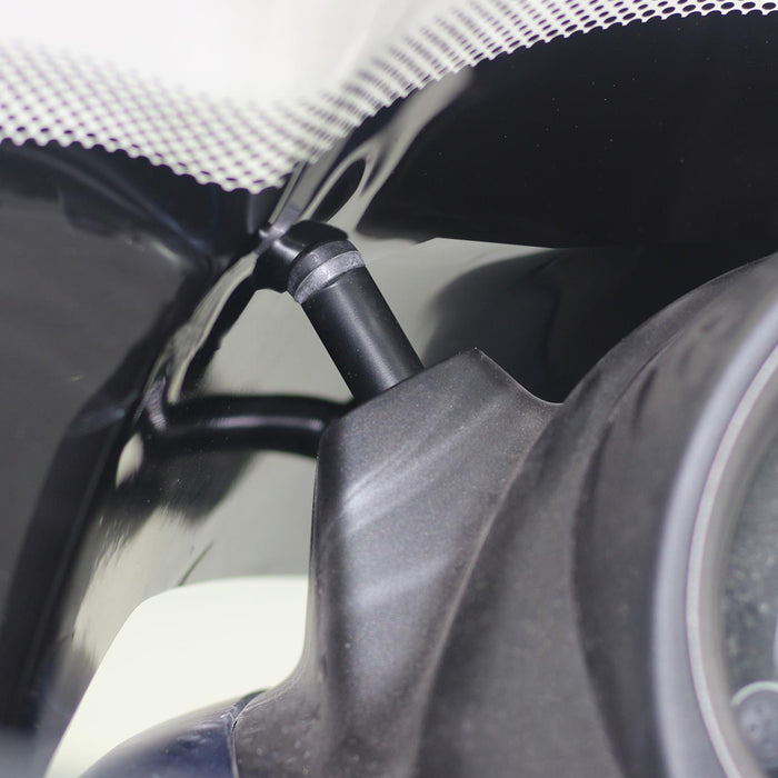 GP Kompozit Pare-brise sérigraphié avec protège-mains fumé Compatible pour Yamaha NMAX 125 / NMAX 155 2015-2020 