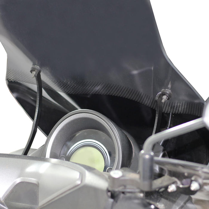 GP Kompozit Silkscreened Touring Windshield Windscreen Smoked Compatible For Yamaha NMAX 125 / NMAX 155 2015-2020