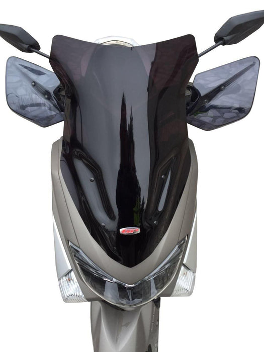 GP Kompozit Sport Windshield Windscreen Black Compatible For Yamaha NMAX 125 / NMAX 155 2015-2020