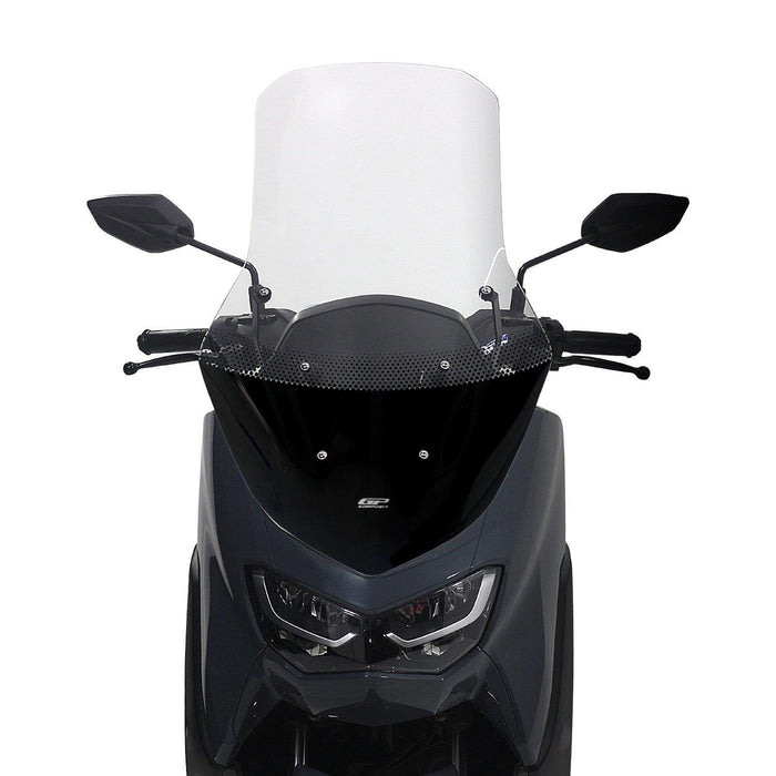 GP Kompozit Touring Windshield Windscreen With Bracket Transparent Compatible For Yamaha NMAX 125 / NMAX 155 2021-2024