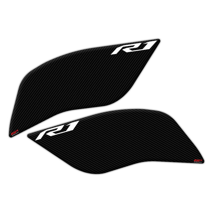 GP Kompozit Jeu de protections de réservoir Carbone Compatible pour Yamaha YZF-R1 2015-2023 