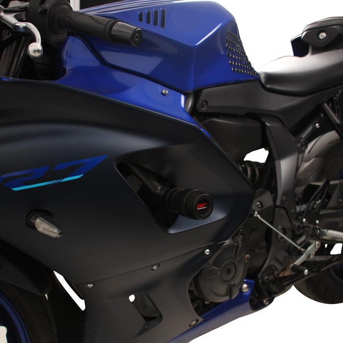 GP Kompozit Engine Crash Frame Slider Black Compatible For Yamaha YZF-R7 2021-2023