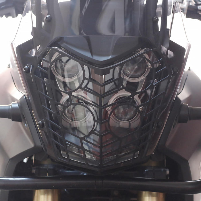 GP Kompozit Protector de faro negro compatible para Yamaha Tenere 700 2019-2023 