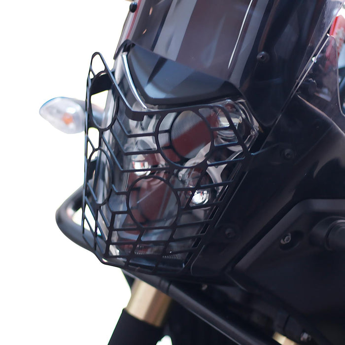 GP Kompozit Headlight Guard Black Compatible For Yamaha Tenere 700 2019-2023