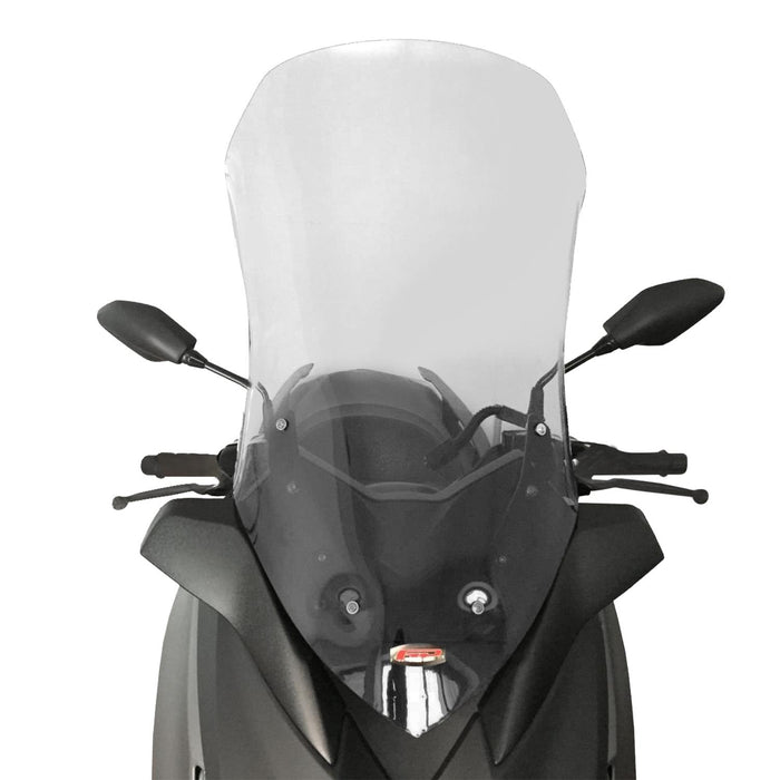 GP Kompozit Touring Windshield Windscreen Transparent Compatible For Yamaha XMAX 250 / XMAX 300 / XMAX 400 2018-2023