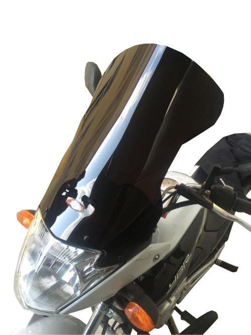 GP Kompozit Windshield Windscreen Black Compatible For Yamaha YBR125 2012-2018